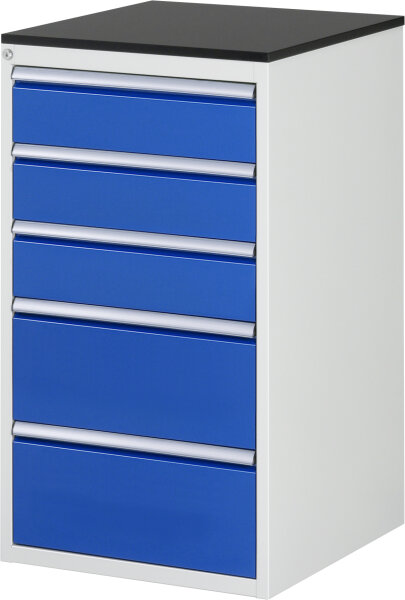 RAU Schubladenschrank L7.4, B580xT650xH1030mm, M-Top-22mm, 5xSchublade-VA, 13-L7.4A-M.11