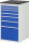 RAU Schubladenschrank L7.9, B580xT650xH1030mm, M-Top-22mm, 7xSchublade-VA, 13-L7.9A-M.11