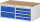 RAU Schubladenschrank LL2.0.7, B1145xT650xH465mm, B-Top-25mm, 6xSchublade-VA, 13-LL2.0.7A-B.11