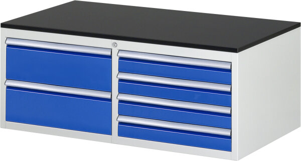 RAU Schubladenschrank LL2.0.7, B1145xT650xH460mm, M-Top-22mm, 6xSchublade-VA, 13-LL2.0.7A-M.11