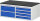 RAU Schubladenschrank LL2.0.7, B1145xT650xH460mm, M-Top-22mm, 6xSchublade-VA, 13-LL2.0.7A-M.11