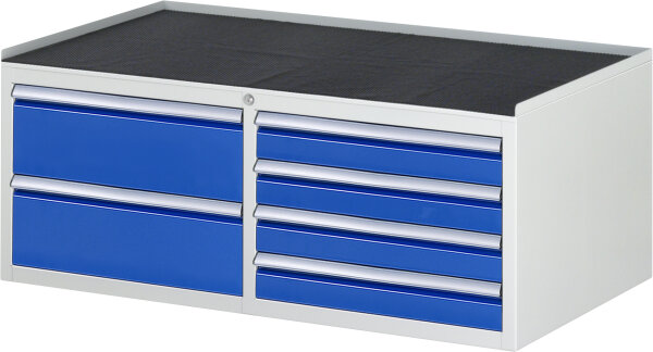 RAU Schubladenschrank LL2.0.7, B1145xT650xH465mm, MT-Top-25mm, 6xSchublade-VA, 13-LL2.0.7A-MT.11
