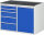 RAU Schubladenschrank LL5.22.12, B1145xT650xH825mm, MT-Top-25mm,5xSchublade-VA,1xTür, 13-LL5.22.12A-MT.11