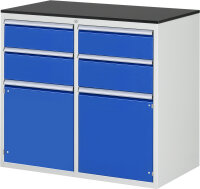 RAU Schubladenschrank LL7.1.1, B1145xT650xH1030mm, M-Top-22mm, 4xSchublade-VA, 2xTür, 13-LL7.1.1A-M.11