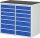 RAU Schubladenschrank LL7.10.10, B1145xT650xH1030mm, M-Top-22mm, 14xSchublade-VA, 13-LL7.10.10A-M.11