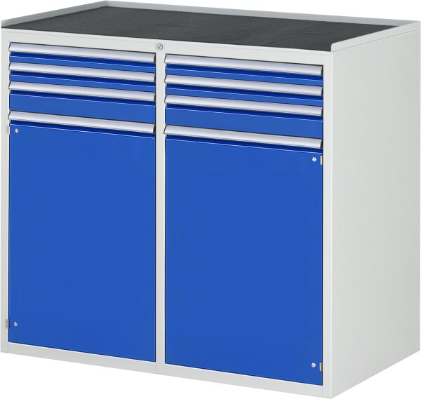 RAU Schubladenschrank LL7.13.13, B1145xT650xH1035mm,MT-Top-25mm,6xSchublade-VA,2xTür, 13-LL7.13.13A-MT.11
