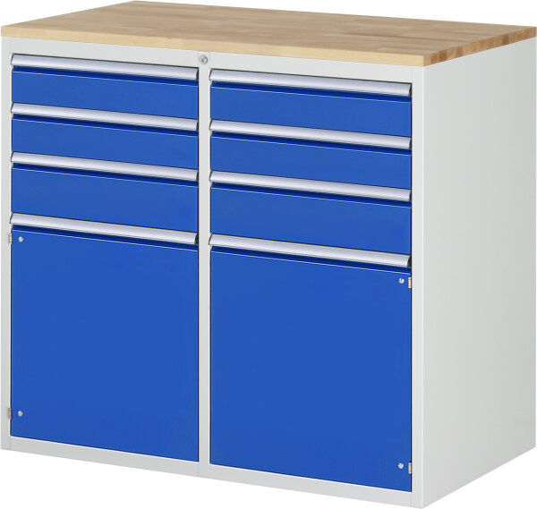 RAU Schubladenschrank LL7.2.2, B1145xT650xH1035mm, B-Top-25mm, 6xSchublade-VA, 2xTür, 13-LL7.2.2A-B.11