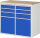 RAU Schubladenschrank LL7.2.2, B1145xT650xH1035mm, B-Top-25mm, 6xSchublade-VA, 2xTür, 13-LL7.2.2A-B.11