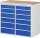 RAU Schubladenschrank LL7.6.6, B1145xT650xH1035mm, B-Top-25mm, 12xSchublade-VA, 13-LL7.6.6A-B.11
