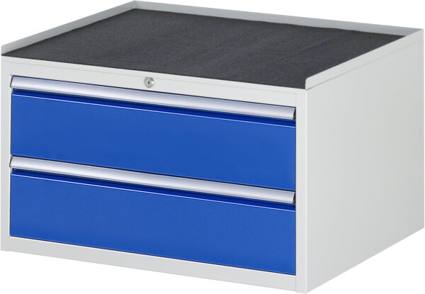 RAU Schubladenschrank XL2.0, B770xT650xH465mm, MT-Top-25mm, 2xSchublade-VA, 13-XL2.0A-MT.11