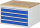 RAU Schubladenschrank XL2.13, B770xT650xH465mm, B-Top-25mm, 4xSchublade-VA, 13-XL2.13A-B.11