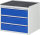 RAU Schubladenschrank XL3.0, B770xT650xH645mm, MT-Top-25mm, 3xSchublade-VA, 13-XL3.0A-MT.11