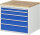 RAU Schubladenschrank XL3.11, B770xT650xH645mm, B-Top-25mm, 5xSchublade-VA, 13-XL3.11A-B.11