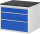 RAU Schubladenschrank XL3.16, B770xT650xH640mm, M-Top-22mm, 3xSchublade-VA, 13-XL3.16A-M.11