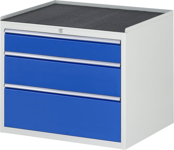 RAU Schubladenschrank XL3.16, B770xT650xH645mm, MT-Top-25mm, 3xSchublade-VA, 13-XL3.16A-MT.11
