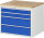 RAU Schubladenschrank XL3.1, B770xT650xH645mm, B-Top-25mm, 4xSchublade-VA, 13-XL3.1A-B.11