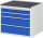 RAU Schubladenschrank XL3.1, B770xT650xH645mm, MT-Top-25mm, 4xSchublade-VA, 13-XL3.1A-MT.11