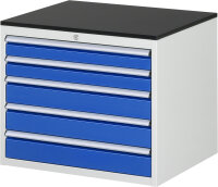 RAU Schubladenschrank XL3.20, B770xT650xH640mm, M-Top-22mm, 5xSchublade-VA, 13-XL3.20A-M.11