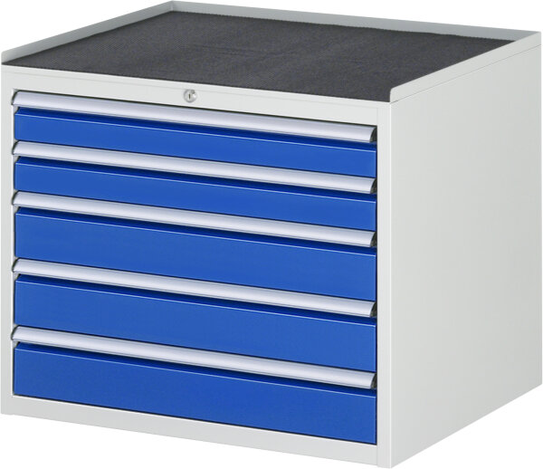 RAU Schubladenschrank XL3.20, B770xT650xH645mm, MT-Top-25mm, 5xSchublade-VA, 13-XL3.20A-MT.11