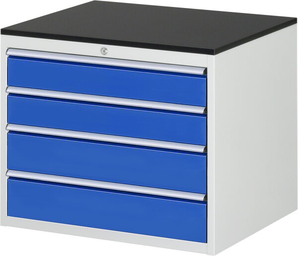 RAU Schubladenschrank XL3.6, B770xT650xH640mm, M-Top-22mm, 4xSchublade-VA, 13-XL3.6A-M.11