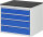 RAU Schubladenschrank XL3.6, B770xT650xH640mm, M-Top-22mm, 4xSchublade-VA, 13-XL3.6A-M.11