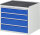 RAU Schubladenschrank XL3.6, B770xT650xH645mm, MT-Top-25mm, 4xSchublade-VA, 13-XL3.6A-MT.11