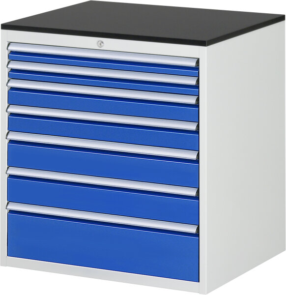 RAU Schubladenschrank XL5.0, B770xT650xH820mm, M-Top-22mm, 7xSchublade-VA, 13-XL5.0A-M.11