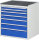 RAU Schubladenschrank XL5.0, B770xT650xH825mm, MT-Top-25mm, 7xSchublade-VA, 13-XL5.0A-MT.11