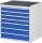 RAU Schubladenschrank XL5.17, B770xT650xH825mm, MT-Top-25mm, 7xSchublade-VA, 13-XL5.17A-MT.11