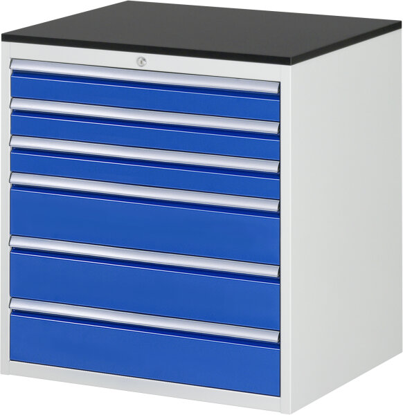 RAU Schubladenschrank XL5.9, B770xT650xH820mm, M-Top-22mm, 6xSchublade-VA, 13-XL5.9A-M.11