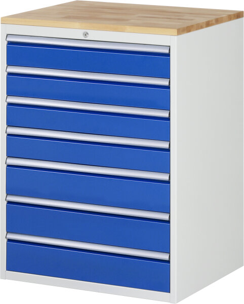 RAU Schubladenschrank XL7.10, B770xT650xH1035mm, B-Top-25mm, 7xSchublade-VA, 13-XL7.10A-B.11