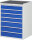 RAU Schubladenschrank XL7.10, B770xT650xH1035mm, MT-Top-25mm, 7xSchublade-VA, 13-XL7.10A-MT.11