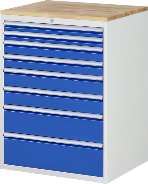 RAU Schubladenschrank XL7.11, B770xT650xH1035mm, B-Top-25mm, 8xSchublade-VA, 13-XL7.11A-B.11
