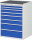 RAU Schubladenschrank XL7.11, B770xT650xH1035mm, MT-Top-25mm, 8xSchublade-VA, 13-XL7.11A-MT.11