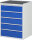 RAU Schubladenschrank XL7.5, B770xT650xH1035mm, MT-Top-25mm, 5xSchublade-VA, 13-XL7.5A-MT.11