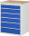 RAU Schubladenschrank XL7.6, B770xT650xH1035mm, B-Top-25mm, 6xSchublade-VA, 13-XL7.6A-B.11