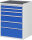 RAU Schubladenschrank XL7.7, B770xT650xH1035mm, MT-Top-25mm, 6xSchublade-VA, 13-XL7.7A-MT.11
