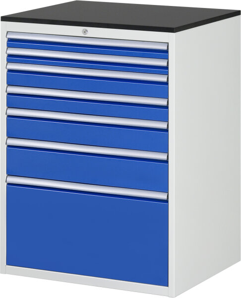 RAU Schubladenschrank XL7.9, B770xT650xH1030mm, M-Top-22mm, 7xSchublade-VA, 13-XL7.9A-M.11