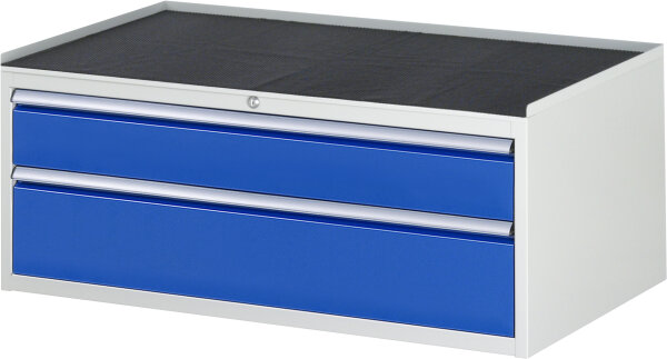 RAU Schubladenschrank XXL2.11, B1145xT650xH465mm, MT-Top-25mm, 2xSchublade-VA, 13-XXL2.11A-MT.11