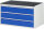 RAU Schubladenschrank XXL3.0, B1145xT650xH645mm, MT-Top-25mm, 3xSchublade-VA, 13-XXL3.0A-MT.11