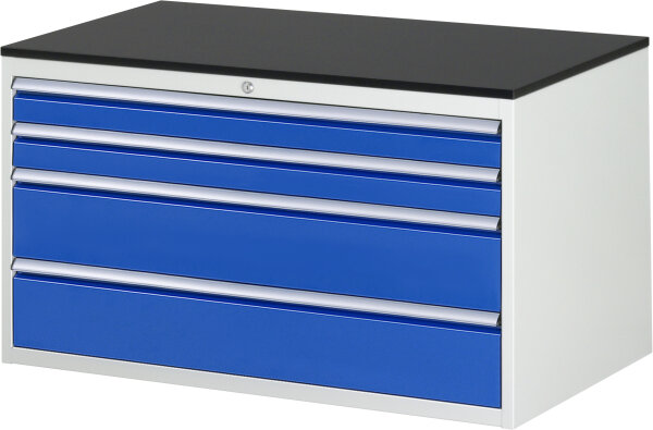 RAU Schubladenschrank XXL3.1, B1145xT650xH640mm, M-Top-22mm, 4xSchublade-VA, 13-XXL3.1A-M.11