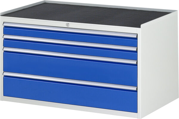 RAU Schubladenschrank XXL3.1, B1145xT650xH645mm, MT-Top-25mm, 4xSchublade-VA, 13-XXL3.1A-MT.11