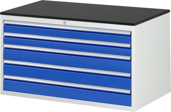 RAU Schubladenschrank XXL3.20, B1145xT650xH640mm, M-Top-22mm, 5xSchublade-VA, 13-XXL3.20A-M.11