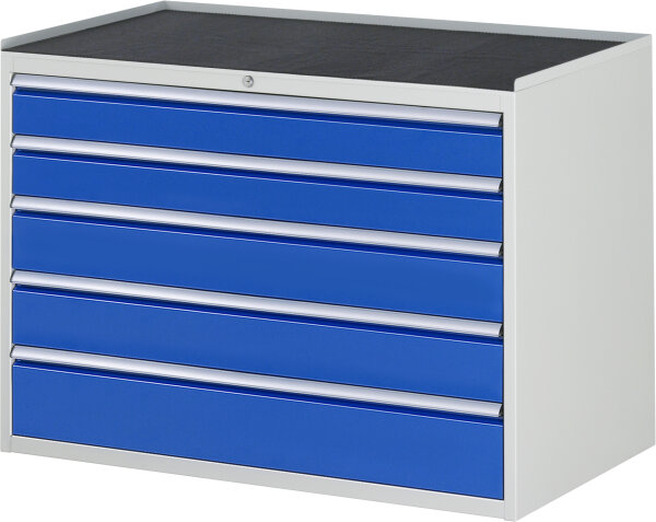RAU Schubladenschrank XXL5.11, B1145xT650xH825mm, MT-Top-25mm, 5xSchublade-VA, 13-XXL5.11A-MT.11