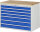 RAU Schubladenschrank XXL5.17, B1145xT650xH825mm, B-Top-25mm, 7xSchublade-VA, 13-XXL5.17A-B.11