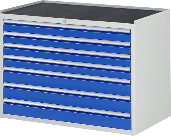 RAU Schubladenschrank XXL5.17, B1145xT650xH825mm, MT-Top-25mm, 7xSchublade-VA, 13-XXL5.17A-MT.11