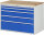 RAU Schubladenschrank XXL5.2, B1145xT650xH825mm, B-Top-25mm, 5xSchublade-VA, 13-XXL5.2A-B.11