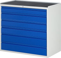 RAU Schubladeschrank XXL7.11, B1145xT650xH1035mm, MT-Top-25mm, 6xSchublade-TA, 03-XXL7.6I-MT.11