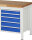 RAU Unterbau-Container L3.20, B580xT650xH620mm, 5xSchublade-VA, 13-L3.20A.11