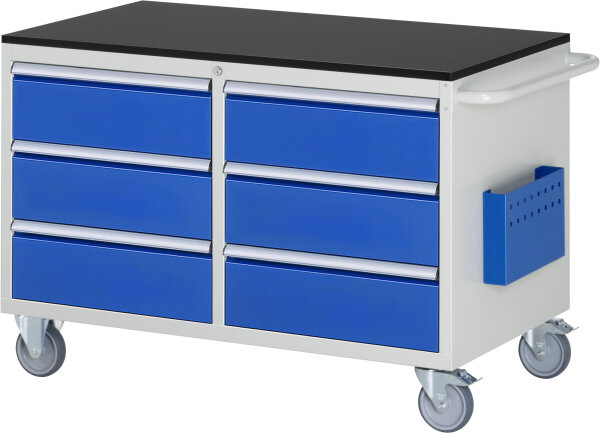 RAU Montagewagen LL3.0.0, B1145xT650xH790mm, 6xSchublade-TA, M-Top-20mm, 05-LL3.0.0A-M.11